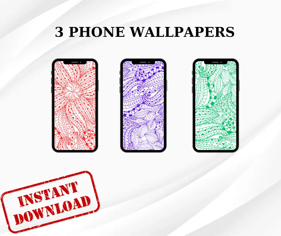 Download Abstract Doodle Design Phone Wallpaper for Android iPhone