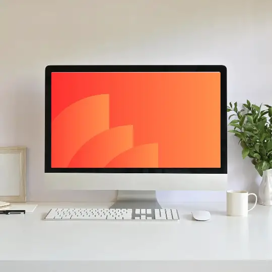 Orange Abstract Minimalist Desktop Wallpaper Free Download HD | Wallpapers Backgrounds For Laptop PC Computer