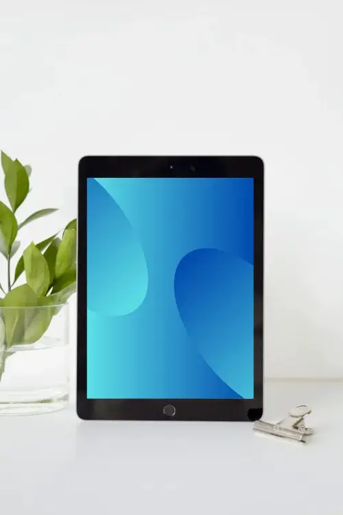 Blue Abstract Minimalist Wallpaper for Tablet iPad HD Free Download