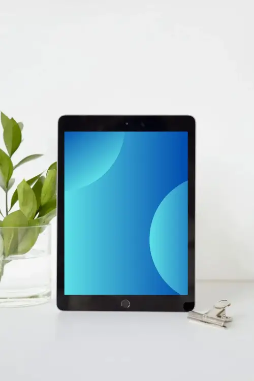 Blue Abstract Minimalist Wallpaper for Tablet iPad HD Free Download