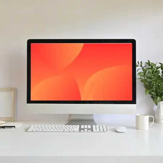 Orange Abstract Minimalist Desktop Wallpaper Free Download HD | Wallpapers Backgrounds For Laptop PC Computer