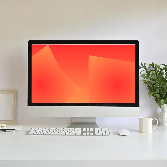 Orange Abstract Minimalist Desktop Wallpaper Free Download HD | Wallpapers Backgrounds For Laptop PC Computer