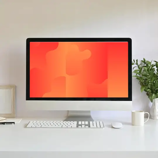 Orange Abstract Minimalist Desktop Wallpaper Free Download HD | Wallpapers Backgrounds For Laptop PC Computer