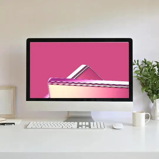 Pink Abstract Minimalist Wallpaper for Desktop Laptop PC HD Free Download | PC Computer Simple Minimalistic Wallpapers