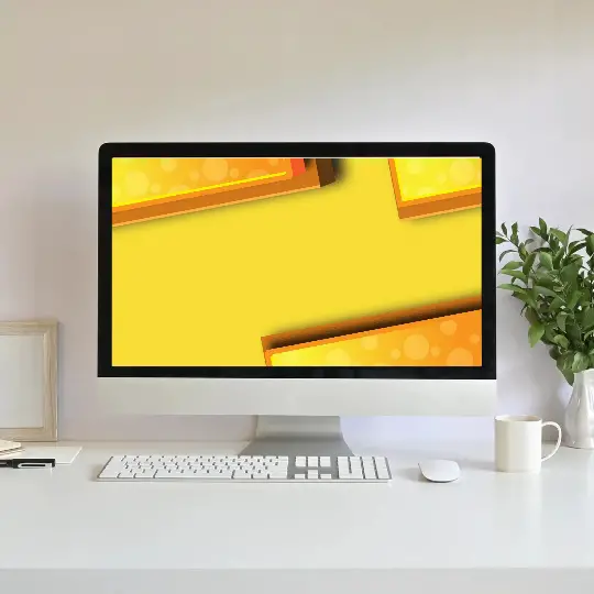 Yellow Abstract Minimalist Wallpaper for Desktop Laptop PC HD Free Download | PC Computer Simple Minimalistic Wallpapers