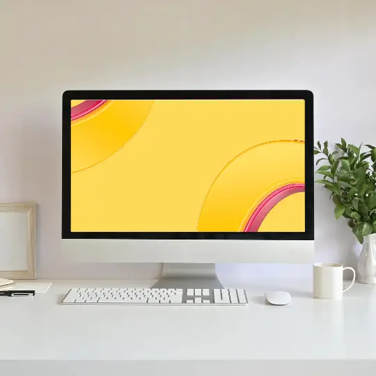 Yellow Abstract Minimalist Wallpaper for Desktop Laptop PC HD Free Download | PC Computer Simple Minimalistic Wallpapers