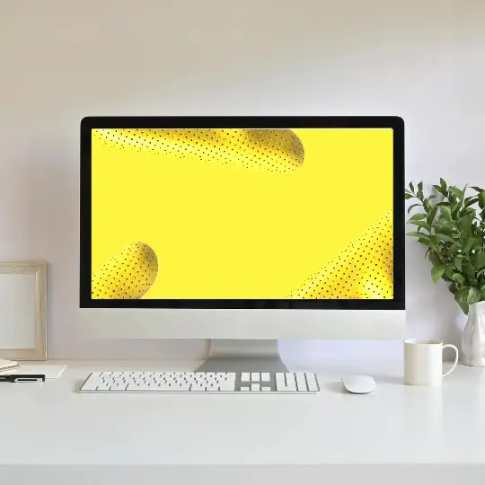 Yellow Abstract Minimalist Wallpaper for Desktop Laptop PC HD Free Download | PC Computer Simple Minimalistic Wallpapers