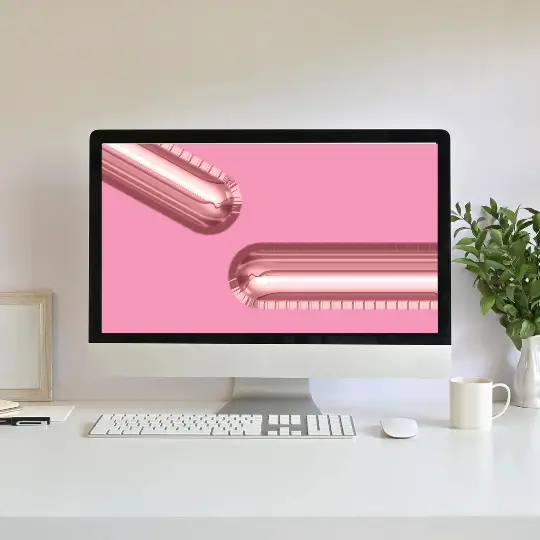 Pink Abstract Minimalist Wallpaper for Desktop Laptop PC HD Free Download | PC Computer Simple Minimalistic Wallpapers