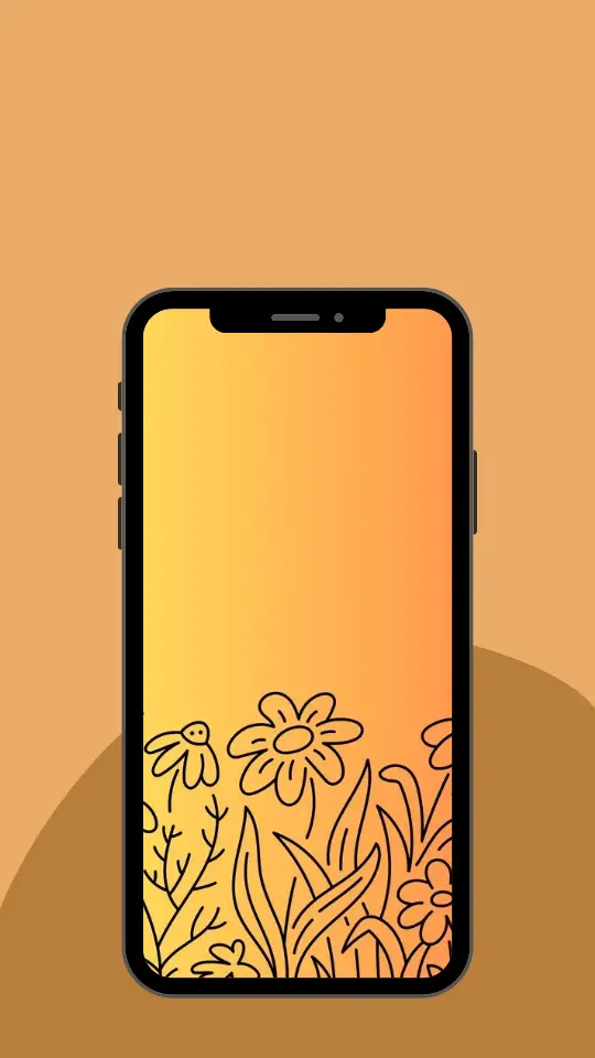 Beautiful Yellow Floral Mobile Phone Wallpaper HD Free Download for Android iPhone