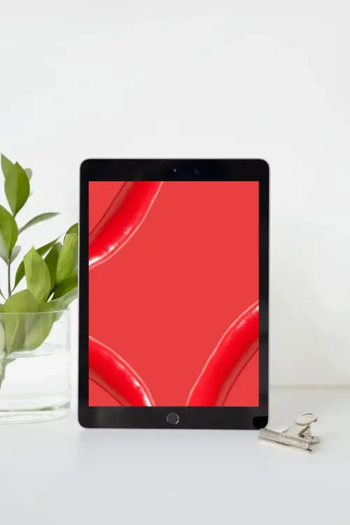 Red Abstract Minimalist HD Wallpaper For Tablet iPad Free Download