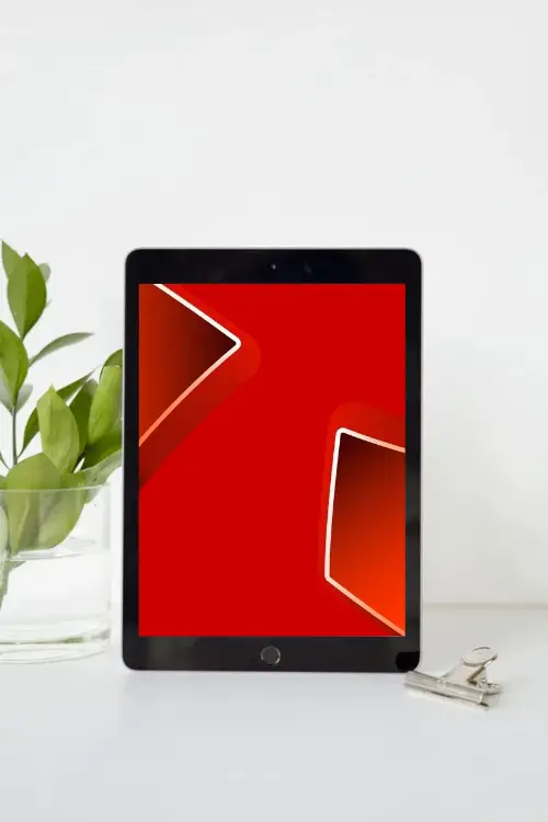 Red Abstract Minimalist HD Wallpaper For Tablet iPad Free Download