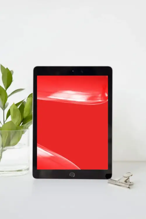 Red Abstract Minimalist HD Wallpaper For Tablet iPad Free Download