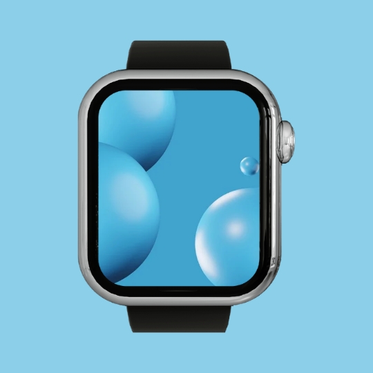 Blue Abstract Smart Watch Apple Watch wallpaper HD Free Download