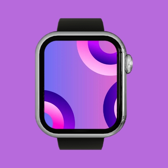 Purple Abstract Smart Apple watch wallpaper HD Free Download