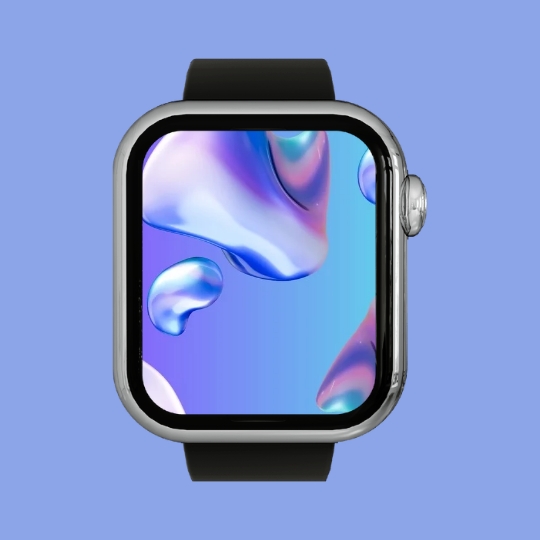 Blue Abstract smart watch wallpaper Apple Watch Wallpaper Free Download HD