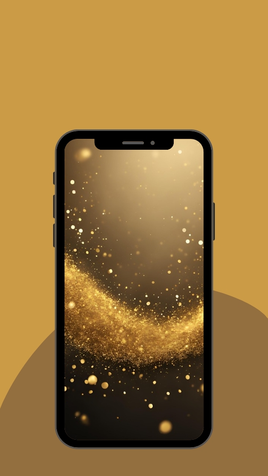 Free Download Golden Glitter Phone Wallpaper for Android Smartphone iPhone HD Download . Phone Background Images