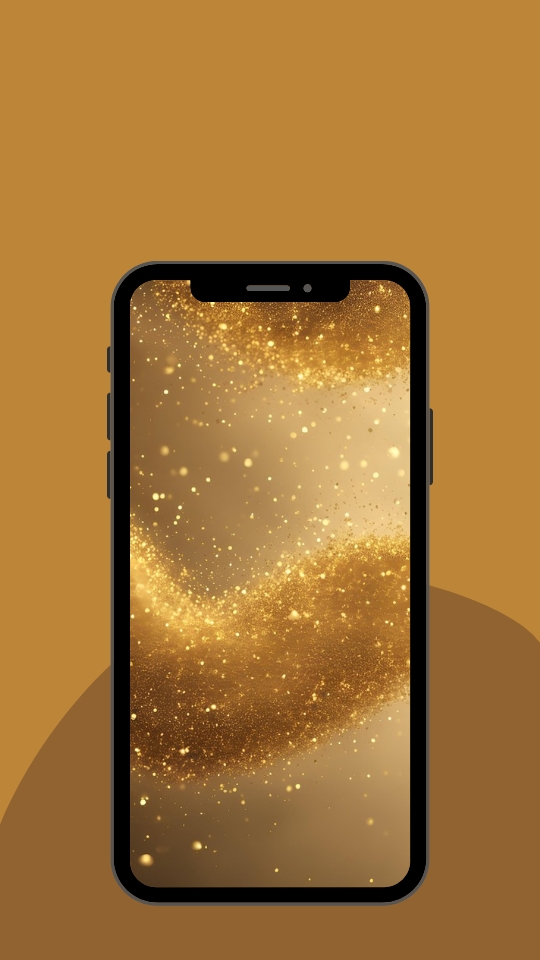 Free Download Golden Glitter Phone Wallpaper for Android Smartphone iPhone HD Download . Phone Background Images