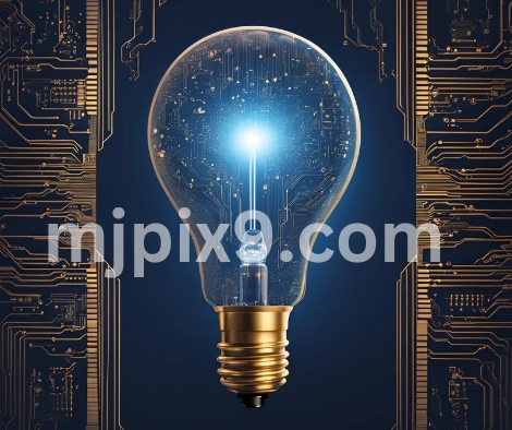 Glowing light bulb with circuit AI Concept Innovation images Pictures Photos Free Download HD