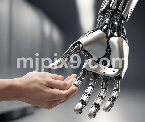 AI(Artificial Intelligence) Robotic Hand & Human Hand images Pictures Photos Free Download HD