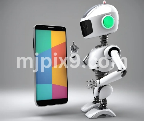 AI(Artificial Intelligence) Smart Robot using Smartphone images Pictures Photos Free Download HD