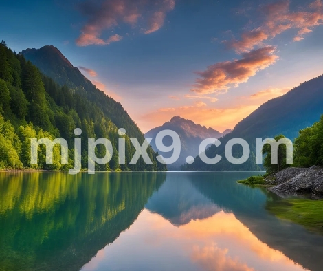 Lake With Mountains Nature Images Pictures Photos Free Download HD