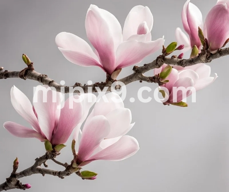 Pink Spring Magnolia flowers branch Images Pictures Free Download HD