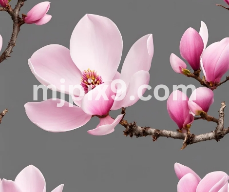 Pink Spring Magnolia flowers branch Images Pictures Free Download HD