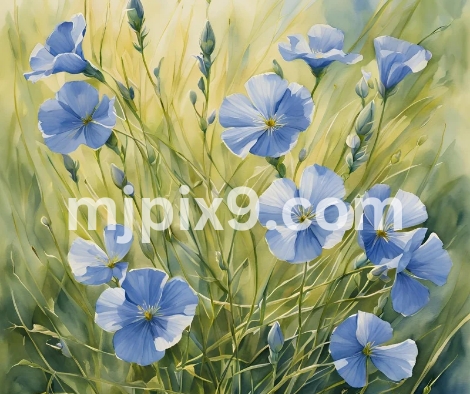 Flax Blue Flowers Images Pictures Free Download HD