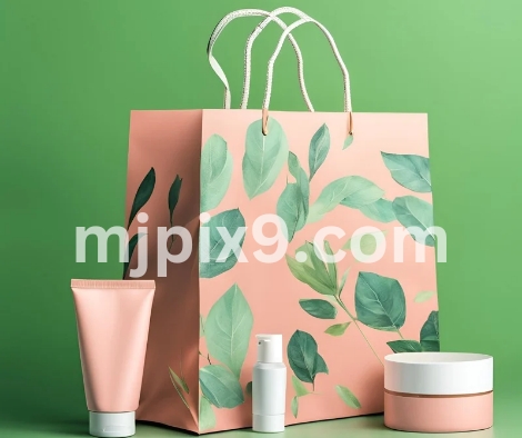 Shopping Bag with Cosmetic Items Images Pictures Free Download HD