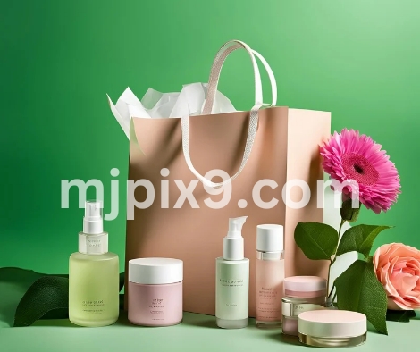 Shopping Bag with Cosmetic Items Images Pictures Free Download HD